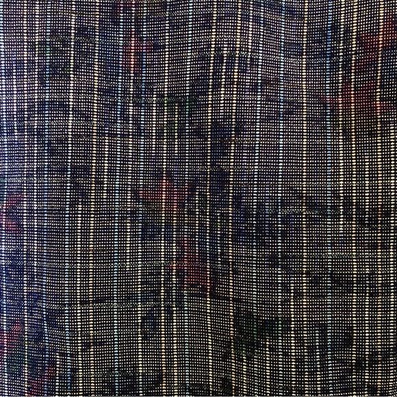 Authentic Vintage Japanese Navy Blue Kimono Robe with Maple Leaves Cotton Blend - Picture 10 of 12